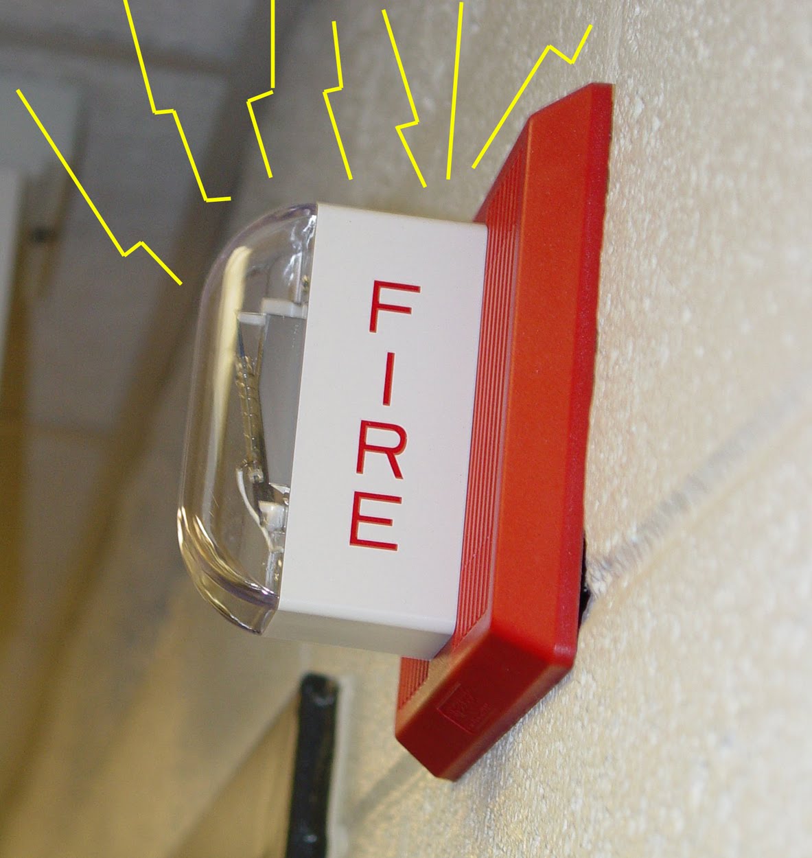 do not paint fire alarm device